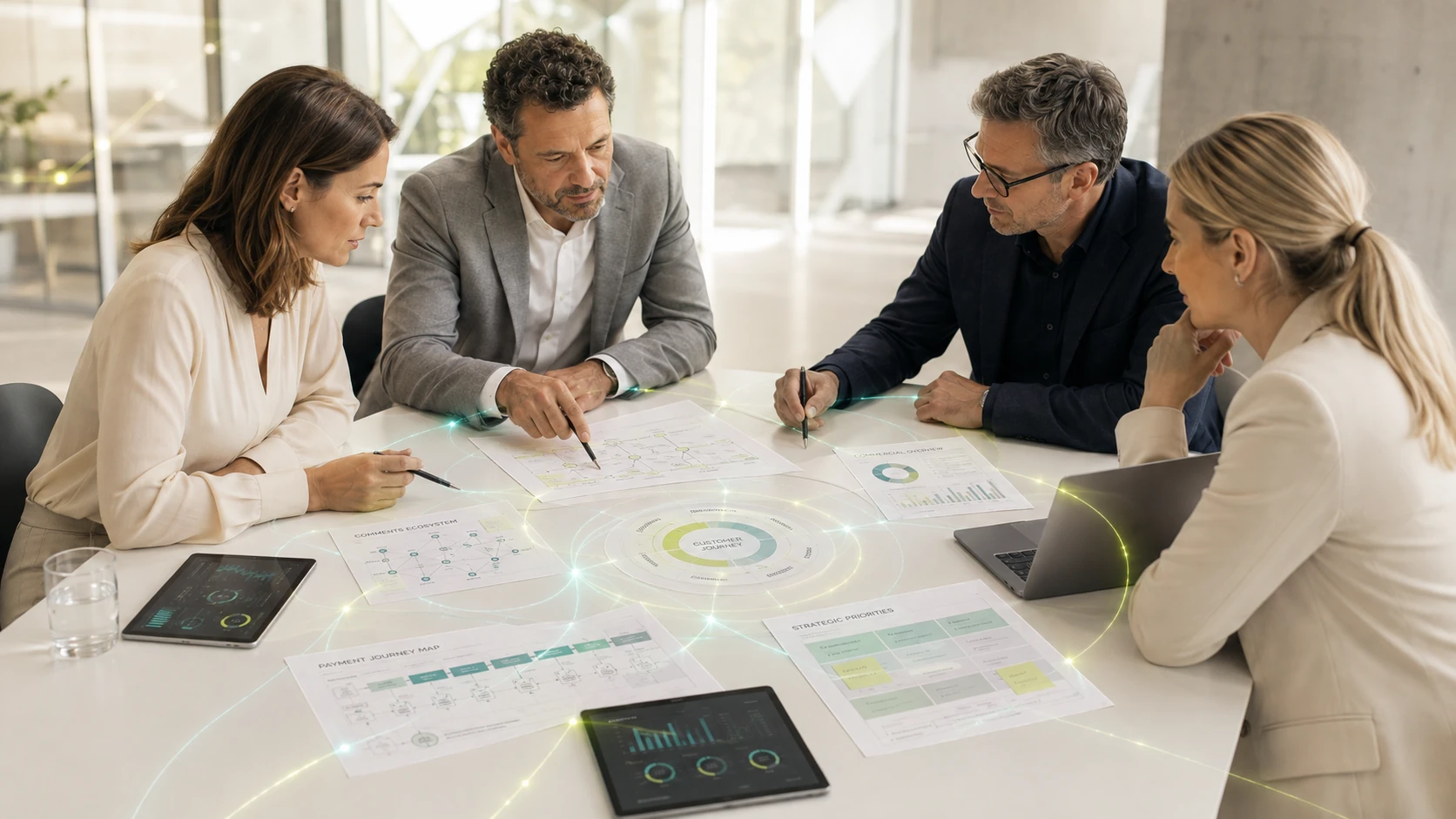 A modern Forthwise consultancy workshop connecting commercial decisions