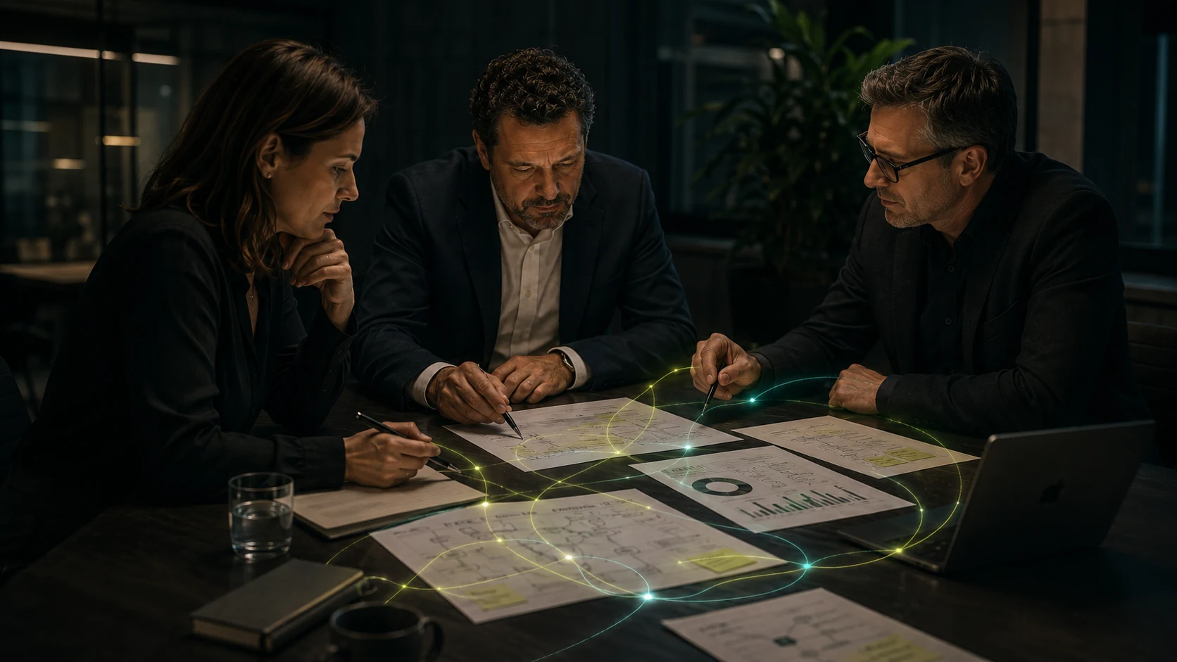 Senior consultants examining the challenge behind Executive Mentoring and Leadership Support
